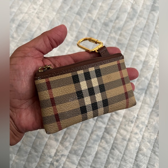 VINTAGE BURBERRY Unisex Coin/Key case. Nova check pattern - Picture 12 of 16